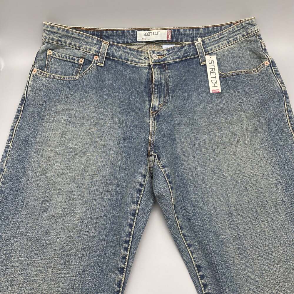 Levi's 515 Jeans Womens Size 22S 42x29 Boot Cut Stretch Blue Denim